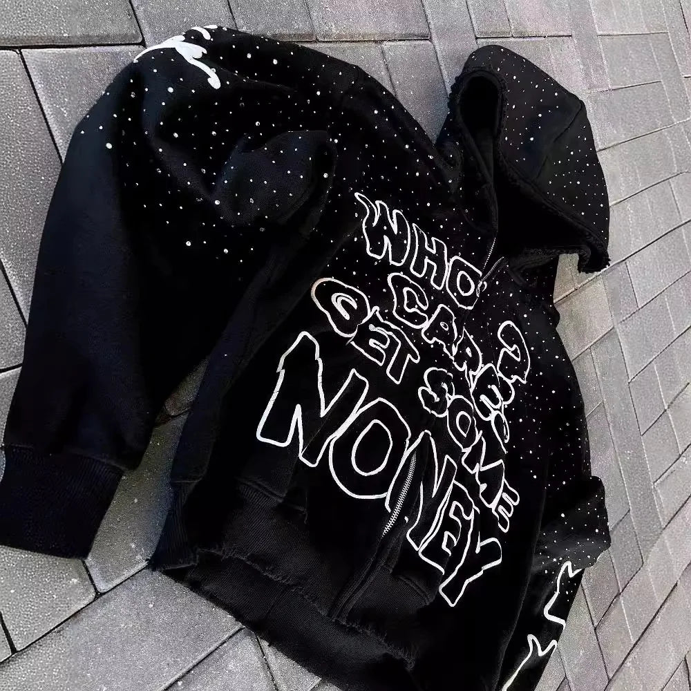 High-Street Letter Print Hoodie