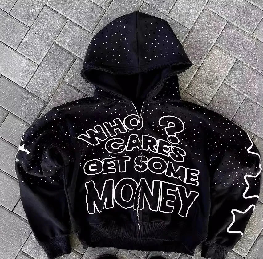 High-Street Letter Print Hoodie